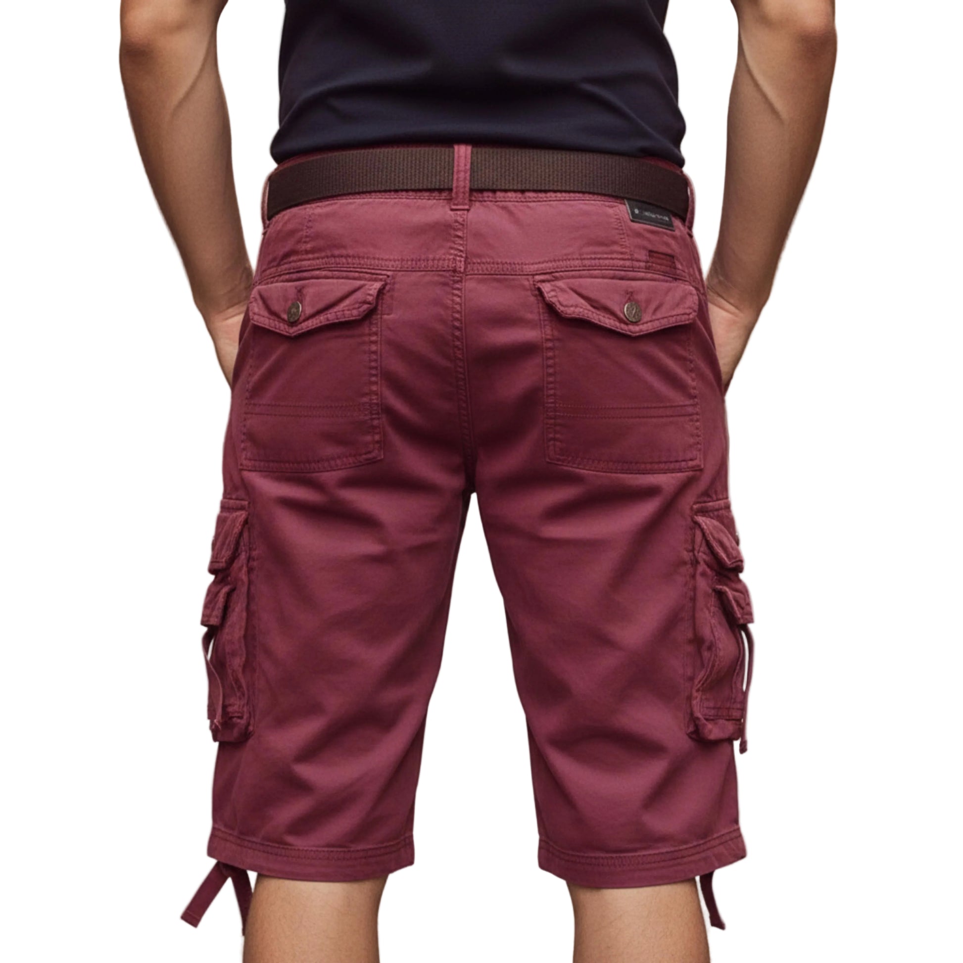 Cargo Shorts Multi Pocket Belted for Men-Gilviro