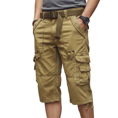 Cargo Shorts Multi Pocket Belted for Men-Gilviro