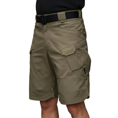 Mens Cargo Shorts Multi Pocket Belted-Gilviro