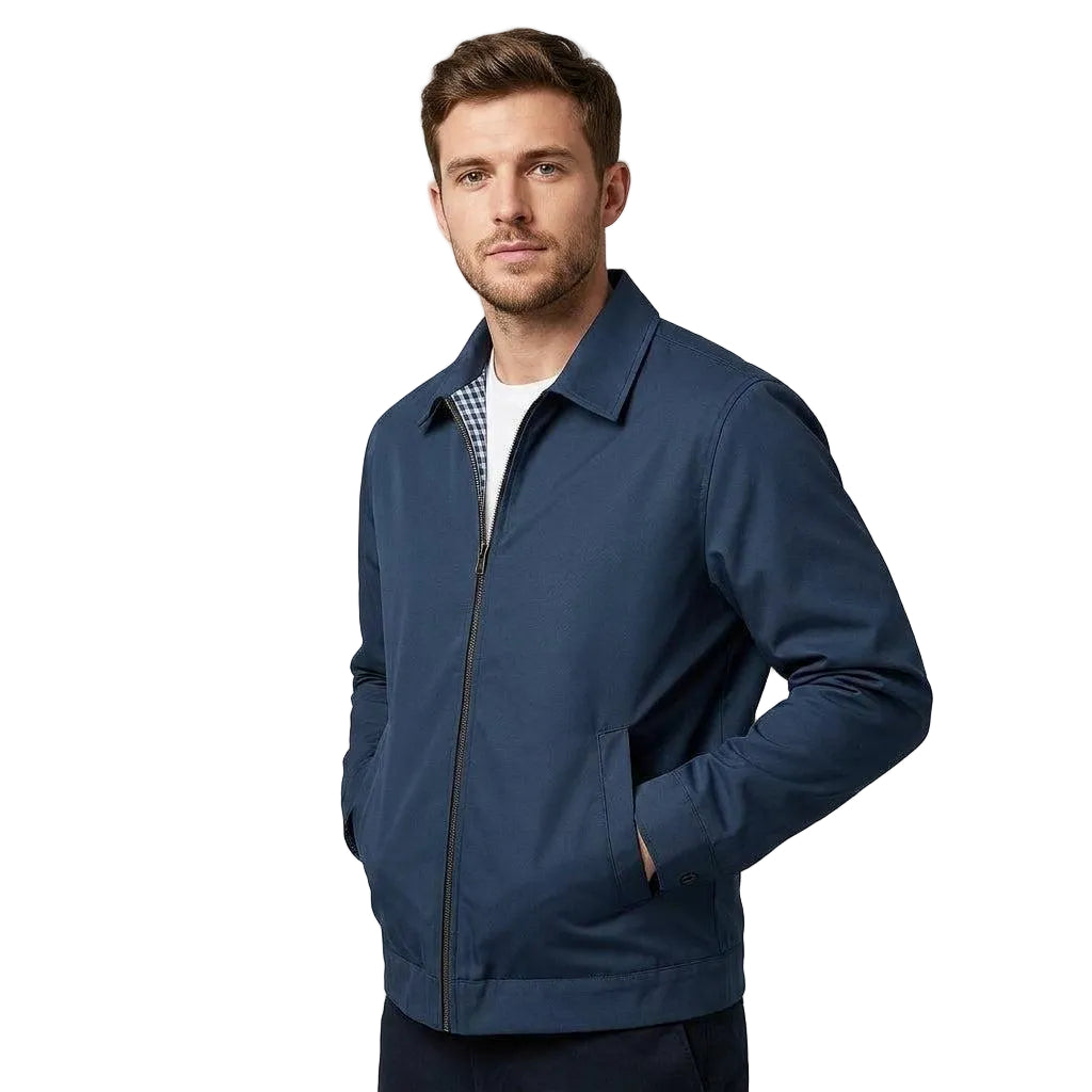 Men’s Lined Button-Up Jacket-Gilviro