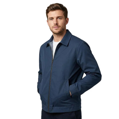 Men’s Lined Button-Up Jacket-Gilviro