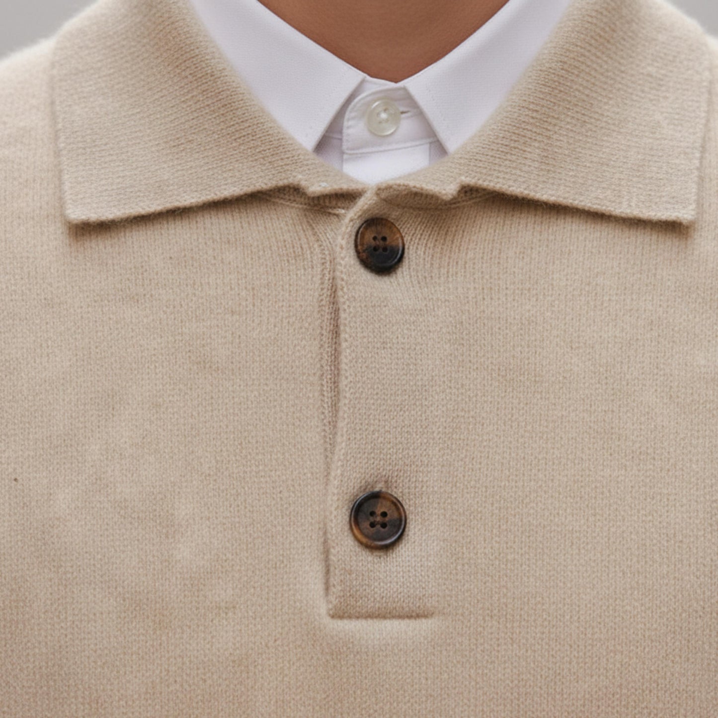 Men’s Sweater Long Sleeve Button Placket-Gilviro