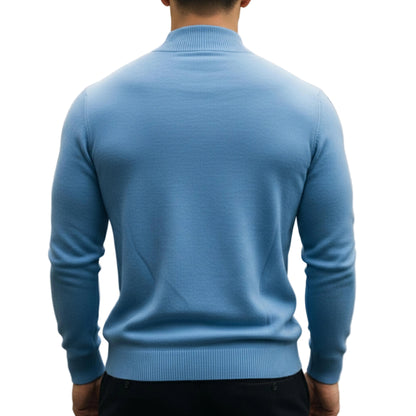 Men’s Turtleneck Sweater Long Sleeve Knit Top-Gilviro