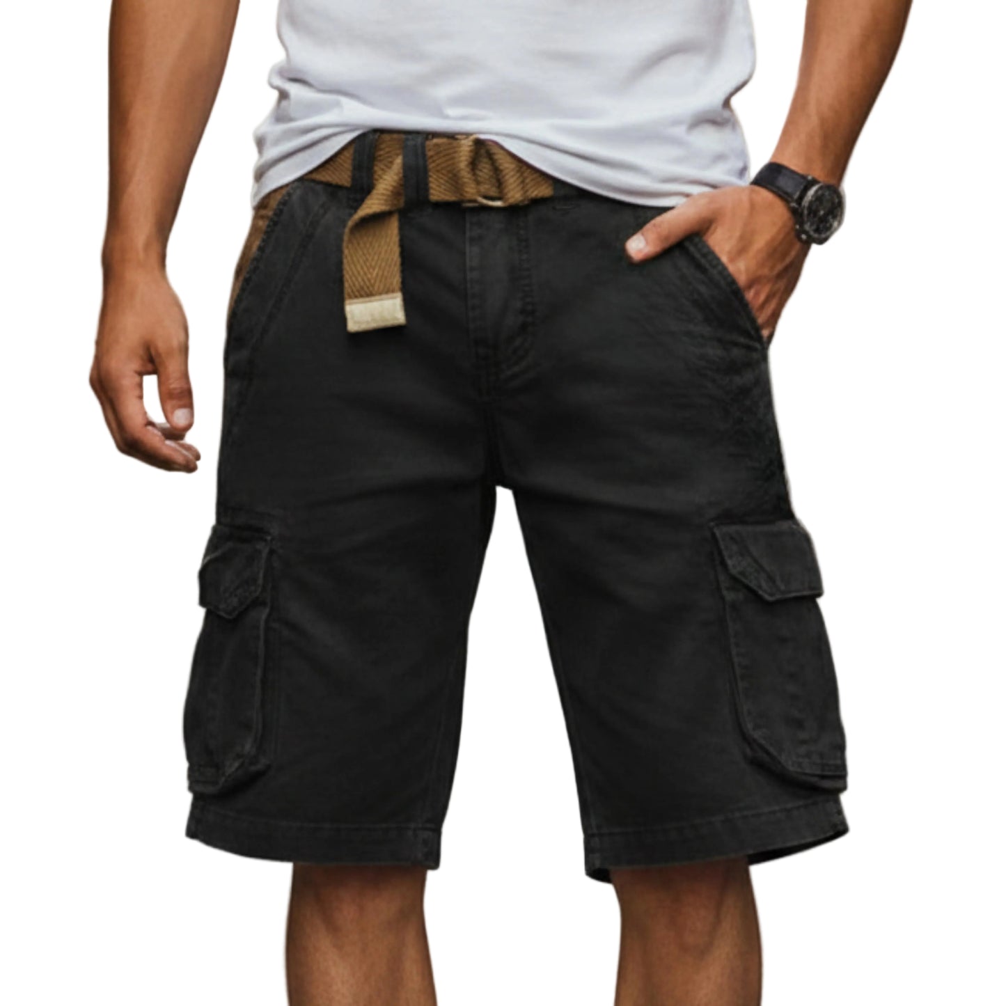 Men’s Utility Cargo Shorts-Gilviro