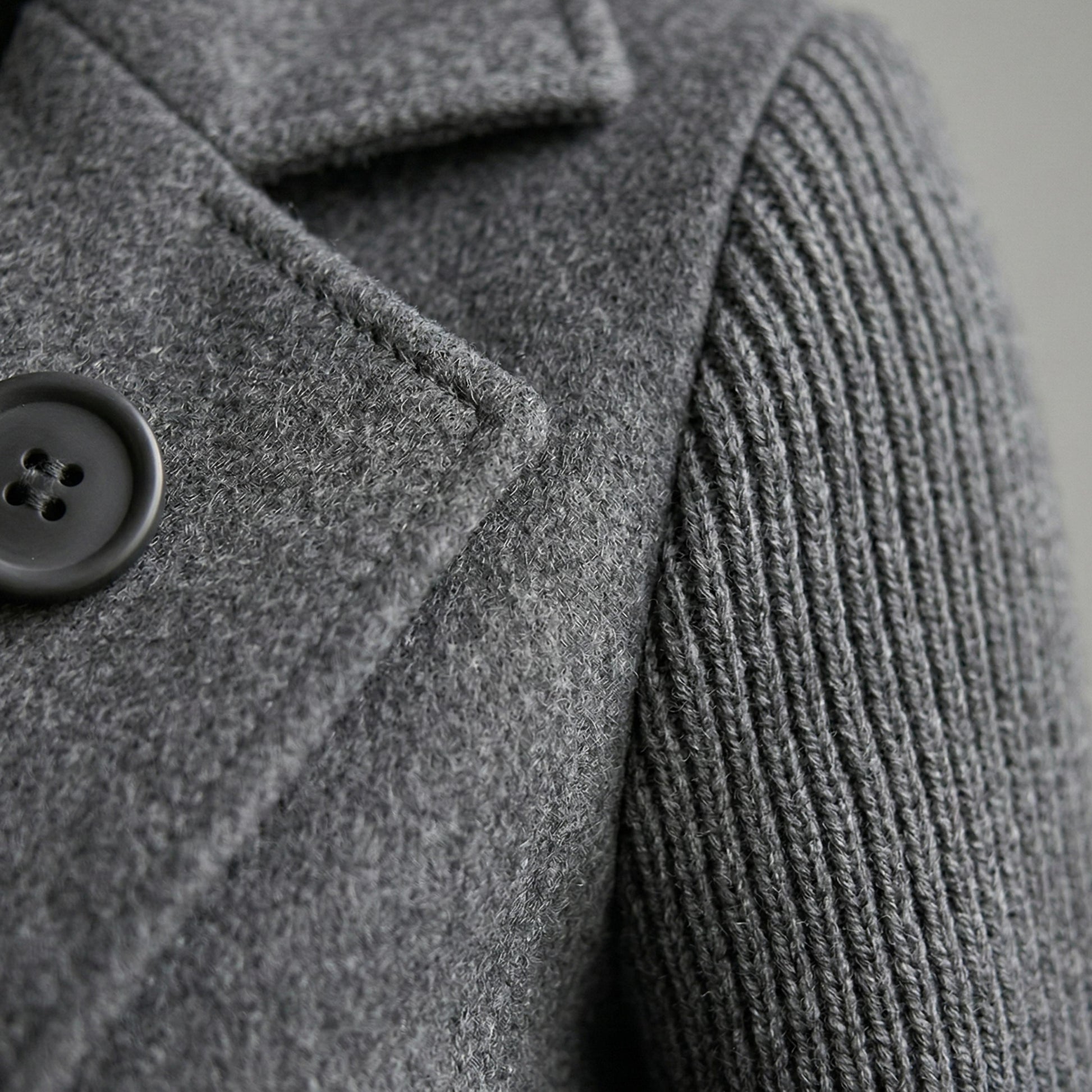 Women’s Double-Breasted Knit Blazer Jacket-Gilviro