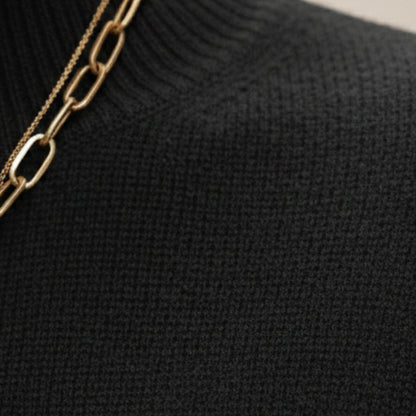 Women’s Mock Neck Knit Sweater Long Sleeve-Gilviro