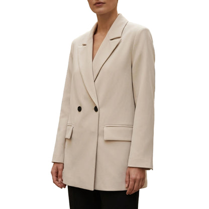 Women’s Oversized Double-Breasted Blazer Jacket-Gilviro