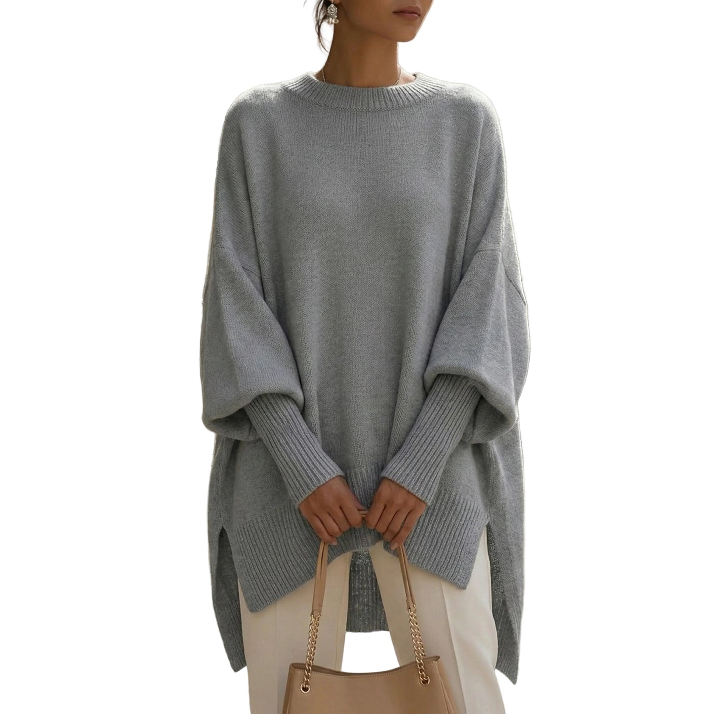 Women’s Oversized Knit Sweater-Gilviro