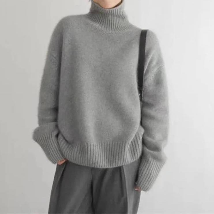 Women’s Turtleneck Sweater Long Sleeve-Gilviro