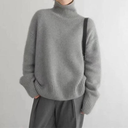 Women’s Turtleneck Sweater Long Sleeve-Gilviro