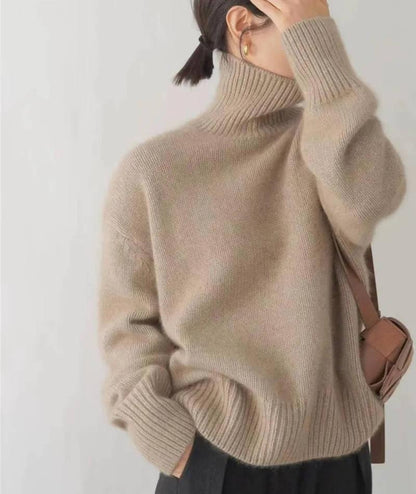 Women’s Turtleneck Sweater Long Sleeve-Gilviro