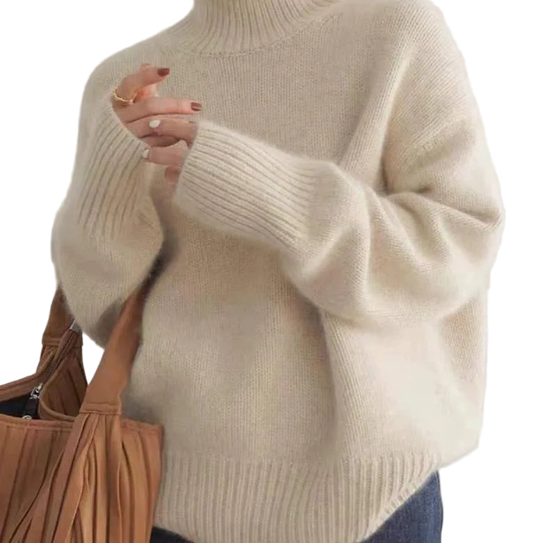Women’s Turtleneck Sweater Long Sleeve-Gilviro