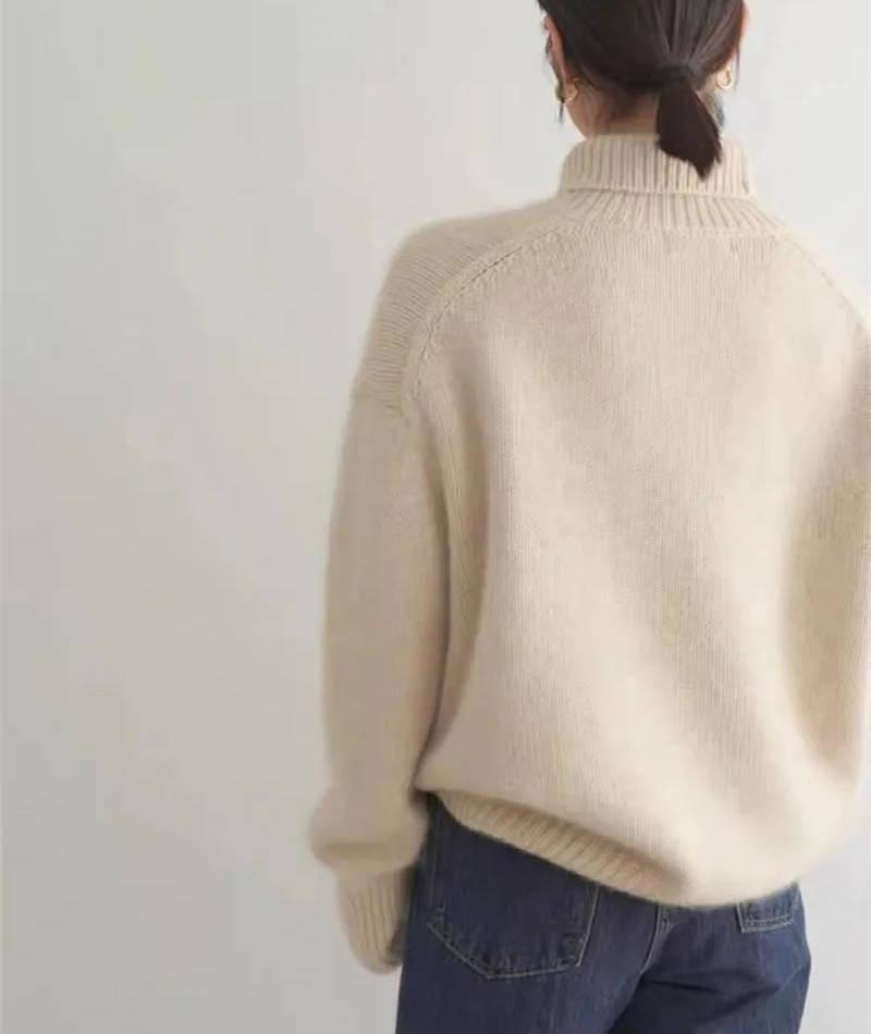 Women’s Turtleneck Sweater Long Sleeve-Gilviro