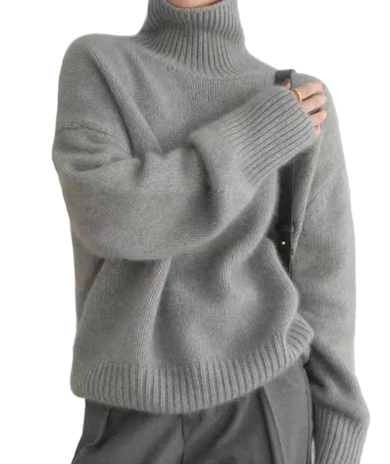 Women’s Turtleneck Sweater Long Sleeve-Gilviro